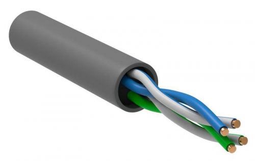 Кабель витая пара U/UTP кат.5E 2х2х24AWG solid CCA PVC сер. (м) GENERICA BC1-C5E02-111-305-G BC1-C5E02-111-305-G