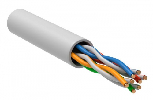 Кабель витая пара U/UTP кат.5E 4х2х24AWG solid LSZH бел. (м) GENERICA BC1-C5E04-128-305-G BC1-C5E04-128-305-G