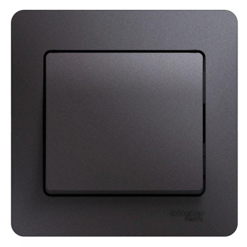 Выключатель 1-кл. СП Glossa 10А IP20 (сх. 1) 10AX в сборе графит SE GSL001312 GSL001312