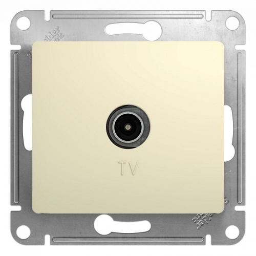 Розетка телевизионная TV Glossa коннектор механизм беж. SE GSL000293 GSL000293