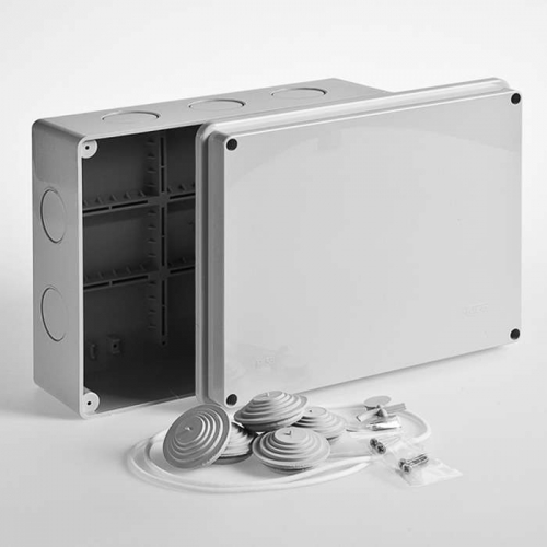 Коробка распределительная ОП 240х195х90мм IP65 без гермет. Ruvinil 67066 67066