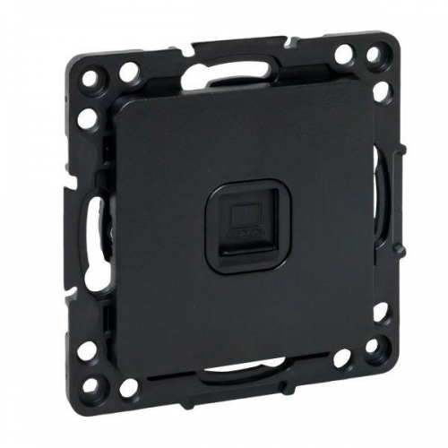 Розетка компьютерная 1-м Стокгольм RJ45 механизм черн. PROxima EKF EZK01-035-10 EZK01-035-10
