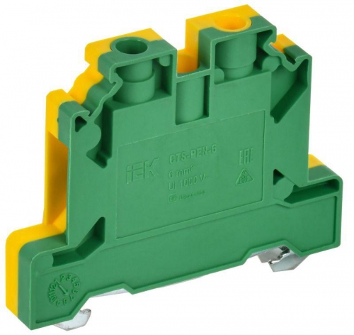 Колодка клеммная CTS-PEN ARMAFIX земля 6кв.мм желт./зел. IEK YCT11-00-K52-006 YCT11-00-K52-006