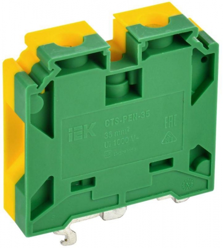 Колодка клеммная CTS-PEN ARMAFIX земля монтаж неск. напр. 35кв.мм IEK YCT11-02-K52-035 YCT11-02-K52-035