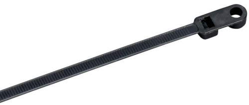 Хомут 4.8х200мм P6.6 с винтовым креплением черн. (уп.100шт) IEK UHH12-D048-200-100-K02 UHH12-D048-200-100-K02