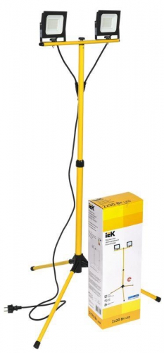 Прожектор светодиодный СДО 06-2х30Ш 6500К IP65 штатив черн. IEK LPDO606-2X030-65-K02 LPDO606-2X030-65-K02