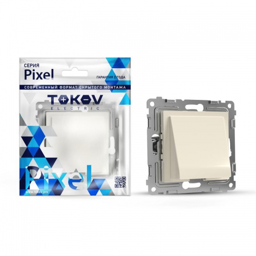 Вывод кабеля СП Pixel IP20 механизм беж. TOKOV ELECTRIC TKE-PX-CP-C02 TKE-PX-CP-C02
