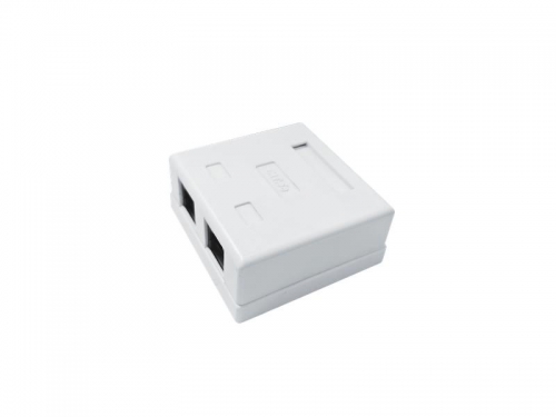 Розетка компьютерная 8P8C (RJ45) UTP кат.5E 2 порта TOKOV ELECTRIC TKE-SMB-8P8C-2P-UTP TKE-SMB-8P8C-2P-UTP