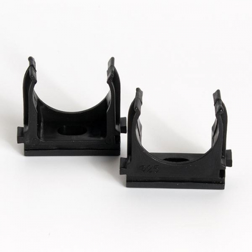 Держатель для труб (клипса) d25мм черн. (уп.100шт) TOKOV ELECTRIC TKE-LC-25-C05/100 TKE-LC-25-C05/100