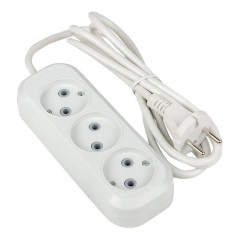 Удлинитель 3х2м без заземл. 10А IP20 Эксперт 2.2кВт ПВС 2х0.75 PROxima EKF UBA10-275-3-02 UBA10-275-3-02