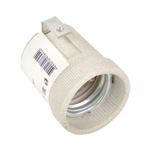 Патрон керамический E27 с держателем EKF LHCe-E27-h LHCe-E27-h