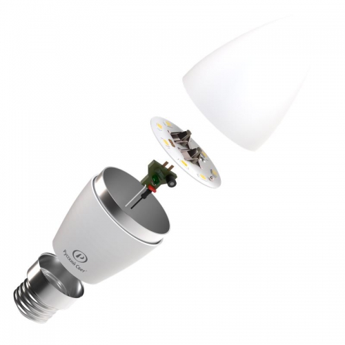 Лампа светодиодная RS C37 E27 8W 220-240V 2700К 8Вт 800лм Ra 90 свеча РС 15010545062 15010545062