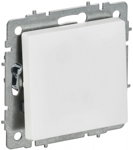 Выключатель проходной 1-кл. СП BRITE ВС10-1-6-БрАБ 10А механизм арктич. бел. IEK BR-V12-0-10-K91 BR-V12-0-10-K91