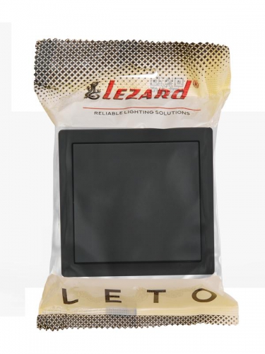 Выключатель 1-кл. ОП LETO черн. бархат LEZARD 752-4200-100 752-4200-100