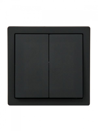 Выключатель 2-кл. ОП LETO черн. бархат LEZARD 752-4200-101 752-4200-101