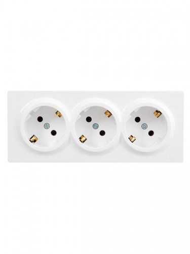 Розетка 3-м ОП LETO с заземл. закрытый корпус ПБТ бел. LEZARD 752-0200-127BUP 752-0200-127BUP