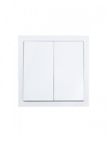 Выключатель 2-кл. СП ZIMA IP20 10А безвинт. зажим бел. LEZARD 704-0288-101QC 704-0288-101QC