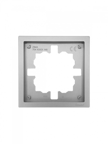 Рамка 1-мест. горизонт. ZIMA сер. матов. LEZARD 704-7400-146 704-7400-146