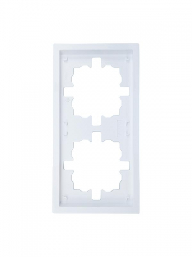 Рамка 2-мест. горизонт. ZIMA бел. LEZARD 704-0200-147 704-0200-147