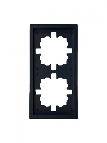 Рамка 2-мест. горизонт. ZIMA черн. бархат LEZARD 704-4200-147 704-4200-147