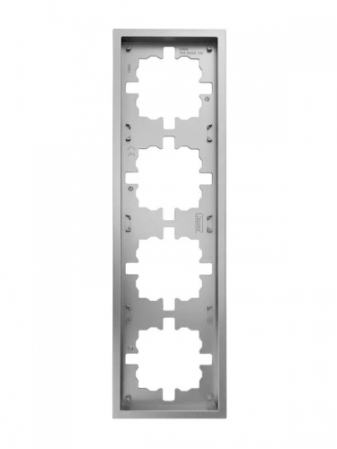 Рамка 4-мест. горизонт. ZIMA сер. матов. LEZARD 704-7400-149 704-7400-149