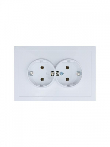 Розетка 2-мест. с/з СП ZIMA IP20 16А ПБТ безвинт. зажим бел. LEZARD 704-0200-127BQC 704-0200-127BQC