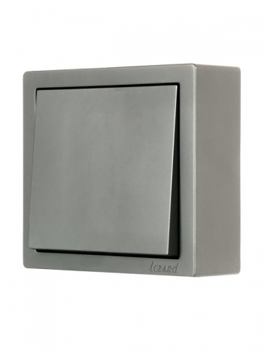 Выключатель 1-кл. ОП LETO платина LEZARD 752-3500-100 752-3500-100