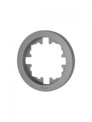 Рамка 1-м OSEN горизонт. круглая сер. матов. LEZARD 744-7400-146 744-7400-146