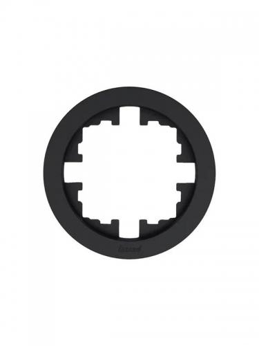 Рамка 1-м OSEN горизонт. круглая черн. бархат LEZARD 744-4200-146 744-4200-146