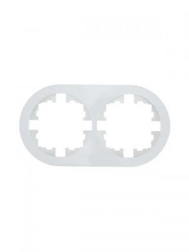 Рамка 2-м OSEN горизонт. круглая бел. LEZARD 744-0200-147 744-0200-147