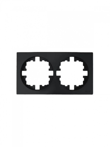 Рамка 2-м OSEN горизонт. квадрат черн. бархат LEZARD 743-4200-147 743-4200-147