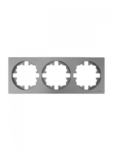 Рамка 3-м OSEN горизонт. квадрат сер. матов.LEZARD 743-7400-148 743-7400-148