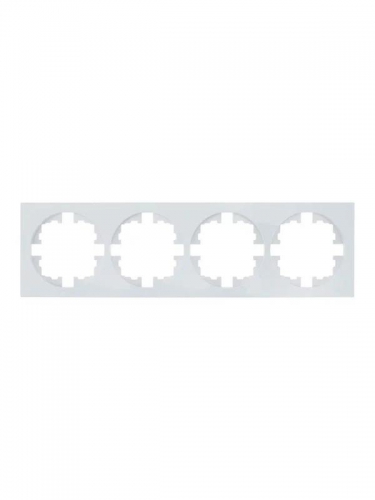 Рамка 4-м OSEN горизонт. квадрат бел. LEZARD 743-0200-149 743-0200-149