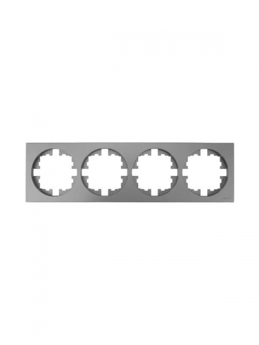 Рамка 4-м OSEN горизонт. квадрат сер. матов. LEZARD 743-7400-149 743-7400-149