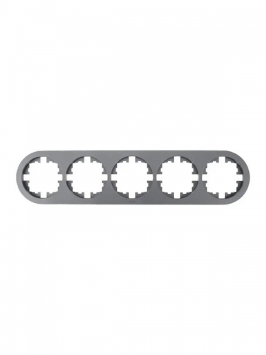 Рамка 5-м OSEN горизонт. круглая сер. матов. LEZARD 744-7400-150 744-7400-150