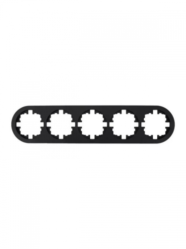 Рамка 5-м OSEN горизонт. круглая черн. бархат LEZARD 744-4200-150 744-4200-150