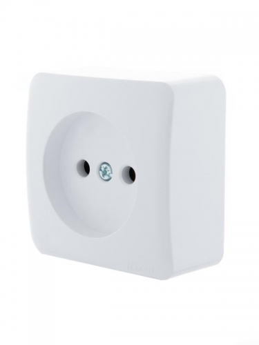 Розетка 1-м ОП Viola 16А IP20 без заземл. бел. LEZARD 751-0200-121 751-0200-121