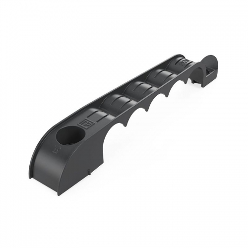 Держатель труб d20мм для прямого монтажа односторон. на 5 мест черн. (уп.20шт) Промрукав PR13.03283 PR13.03283