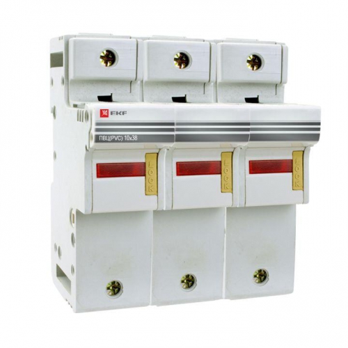 Предохранитель-разъединитель для ПВЦ 10х38 3п EKF pr-10-38-3 pr-10-38-3