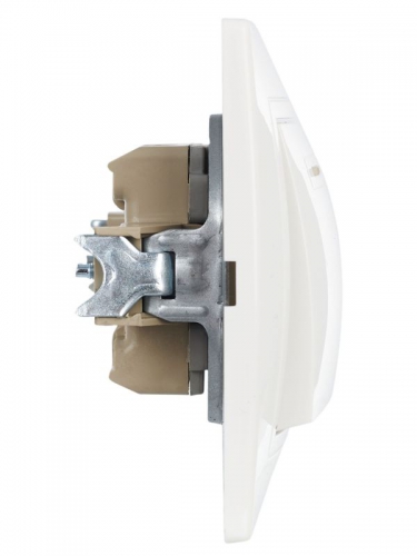 Выключатель 2-кл. СП КВАРТА с инд. 10А IP20 ВС10-2-1-КБ бел. ИЭК EVK21-K01-10-DM EVK21-K01-10-DM