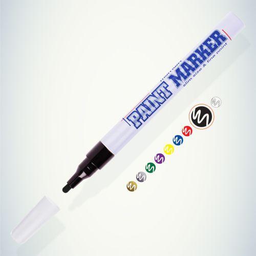 Маркер-краска Slim 2мм нитро-основа черн. MunHwa Б0048235 Б0048235