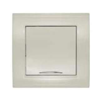 Выключатель 1-кл. СП Бриллиант 10А IP20 с подсветкой сл. кость UNIVersal 7948615 7948615