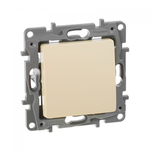 Выключатель 1-кл. СП Etika 10А IP20 250В 10AX безвинт. зажимы механизм сл. кость Leg 672301 672301