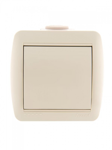 Выключатель 1-кл. ОП Nata 10А IP20 крем. LEZARD 710-0300-100 710-0300-100
