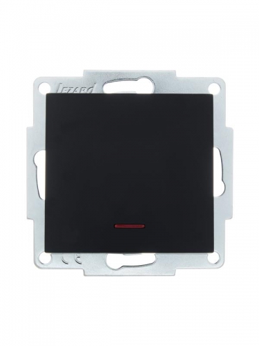 Выключатель 1-кл. СП Vesna с индикацией механизм черн. бархат LEZARD 742-4288-111 742-4288-111