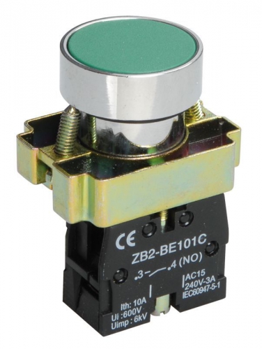 Кнопка LAY5-BA31 без подсветки зел. 1з IEK BBT60-BA-K06 BBT60-BA-K06