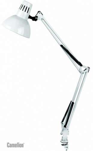 Светильник KD-312 настол. струбцина 230В 60Вт E27 бел. Camelion 5764 5764