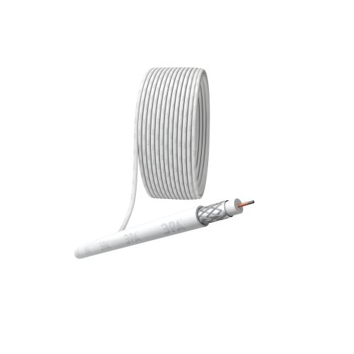 Кабель коаксиальный RG-6U CCS/оплетка Al 48проц. PVC Simple 75Ом бел. (м) Эра Б0044596 Б0044596
