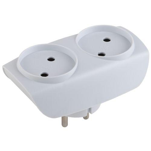 Разветвитель 2-м без заземл. 16А IP20 SP-2-W бел. Эра C0045520 C0045520