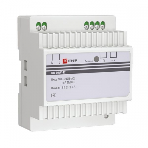 Блок питания 12В DR-60W-12 PROxima EKF dr-60w-12 dr-60w-12